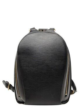 Louis Vuitton Epi Mabillon Backpack Noir Black Leather